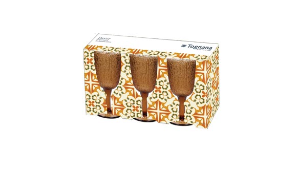 COPA VIDRIO COLOR DAVOR SET 3 UDS AMBAR TOG124 4