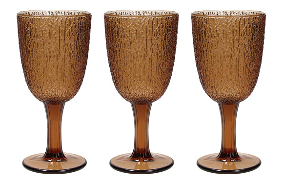 COPA VIDRIO COLOR DAVOR SET 3 UDS AMBAR TOG124 2