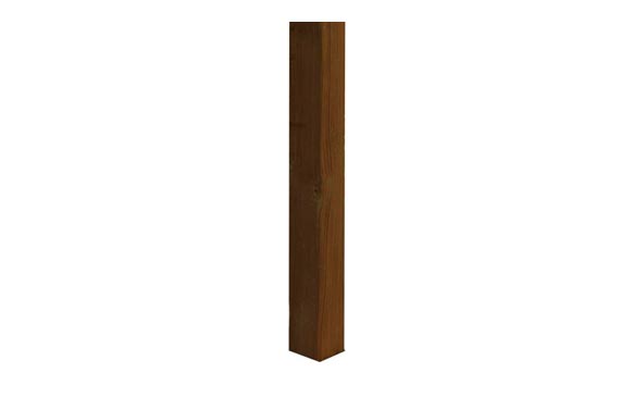 Kit pasamanos de madera en color pino redondo de 2M soportes