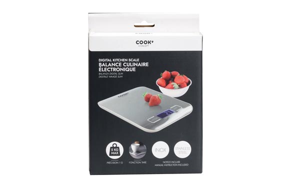 BALANZA COCINA DIGITAL 5 KG INOXIDABLE KU6610 6