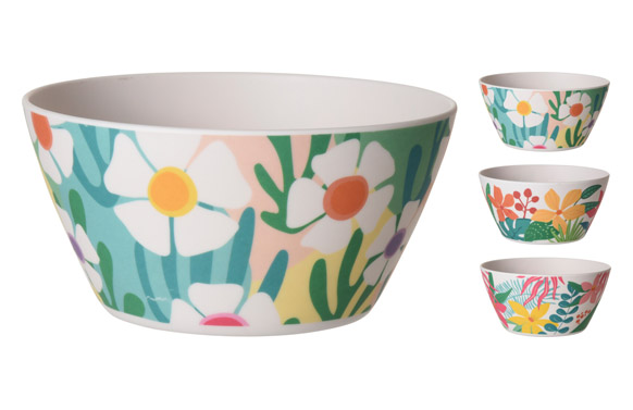 BOL MELAMINA DECORADO Ø14,5 X 7 CM - SURTIDO FLOWERS 177600390 2