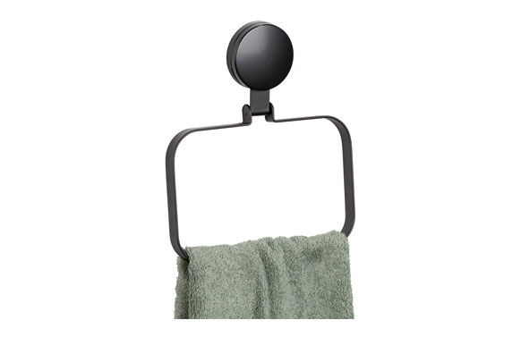 TOALLERO ARO STATIC-LOC NEGRO 24898100 2