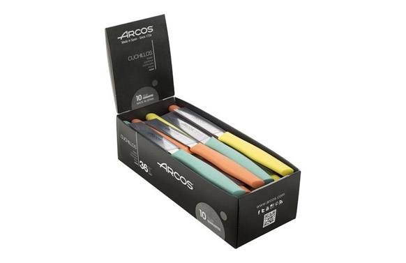 Cuchillo mondador (expositor 36 uds) colores pastel