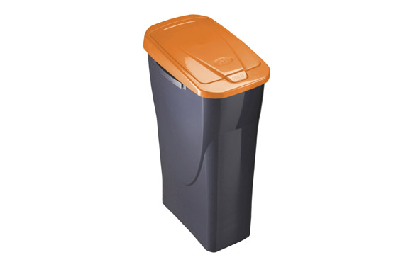 Cubo reciclaje ecobin 25 l 21,5 x 36 x 51 cm naranja