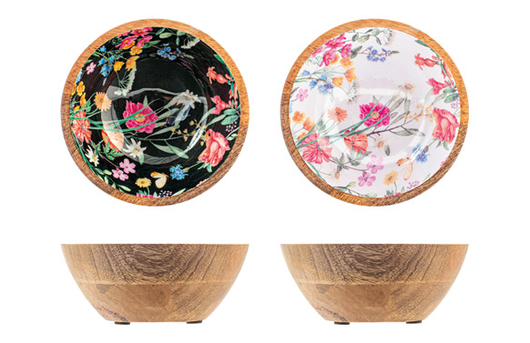 BOL MADERA DECORADO CAROLINE Ø 15 CM-SURTIDO 9251415 4