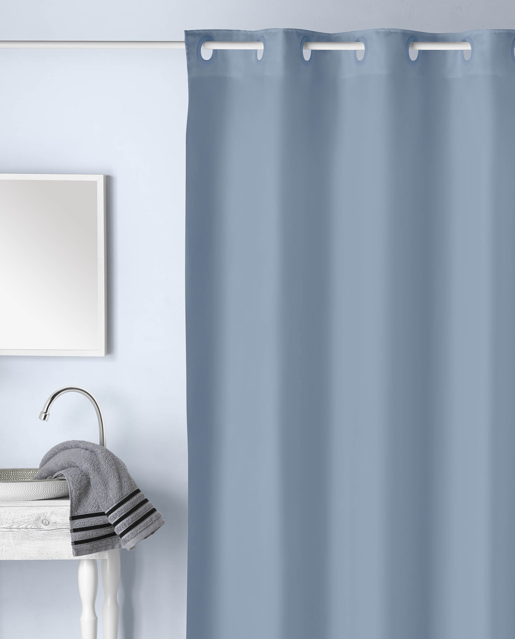 Barra ducha extensible cortina baño inox 80 x 80 x 80 cm ø 2,2 cm